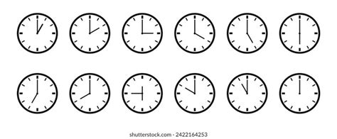 1169 Clock Noon Stock Vectors And Vector Art Shutterstock