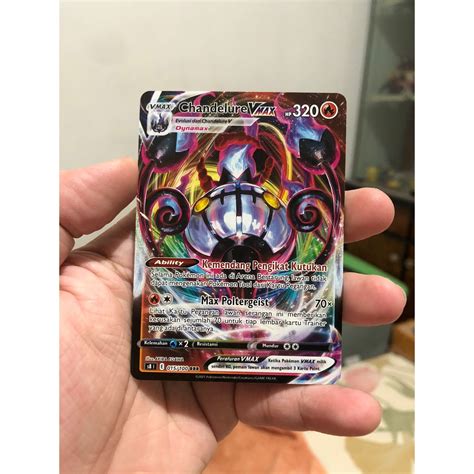 Pokemon Tcg Card Chandelure Vmax Rrr S Fusion Strike Original