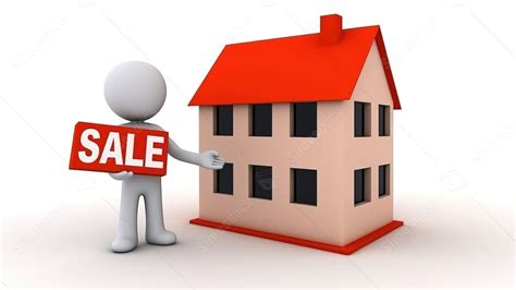 White With 3d Person Showcasing A Sale Banner In Front Of A Brick House ...