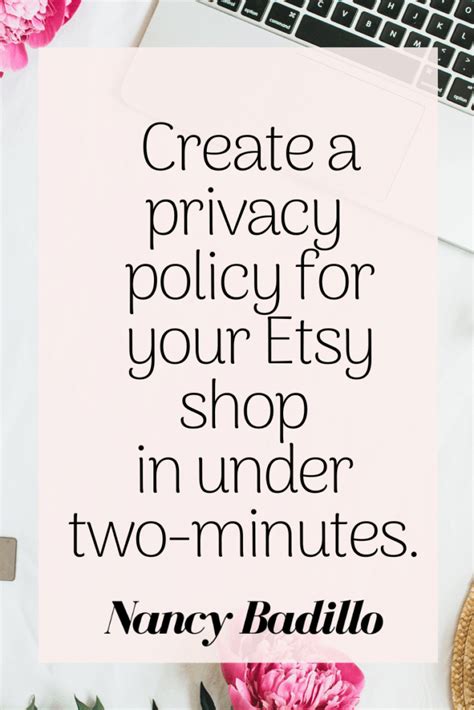 Etsy Shop Policies Template