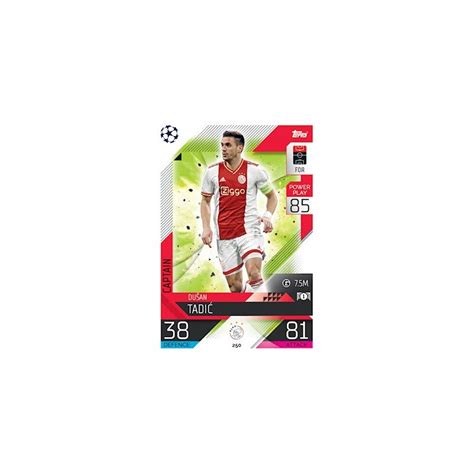 Offer Soccer Cards Dušan Tadić Captain AFC Ajax Topps Match Attax 22 23