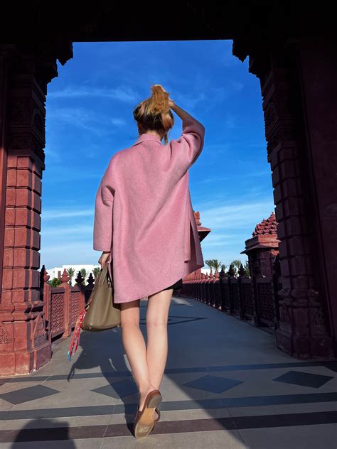 Pink Oversized Wool Coat With Pockets Pure Handmade Wool Etsy