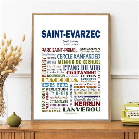 AFFICHE SAINT EVARZEC LES QUARTIERS TOUTES LES AFFICHES AFFICHES