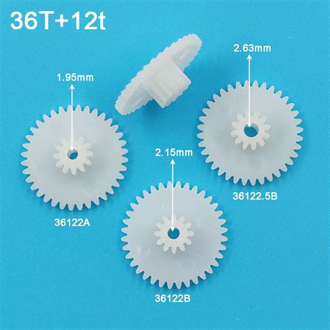 36122A 36122B 36122 5B 0 5M Bilayer Gears OD 19mm 36 Teeth 12 Tooth 2mm