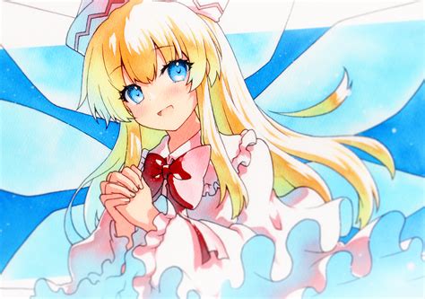 Safebooru 1girl Blonde Hair Blue Eyes Blush Capelet Dress Fairy Fairy