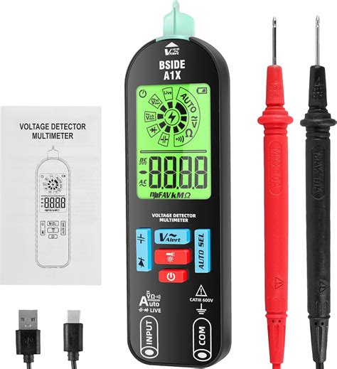 Protoiya Multimeter Tester Smart Digital Multimeter With Lcd Display Rechargeable