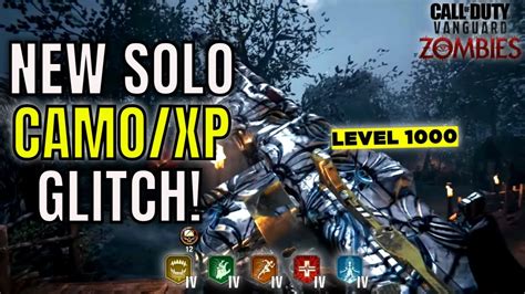 Vanguard Zombie Glitches NEW SOLO CAMO XP GLITCH Level Up Fast In