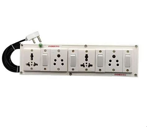 INDRICO 4080 E Book Power Strip Extension Boards With Individual Switch