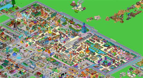 The Simpsons Tapped Out Krustyland Map