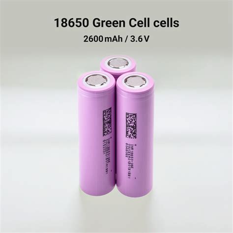 X Batterie Rechargeable Green Cell Li Ion Inr E Icr