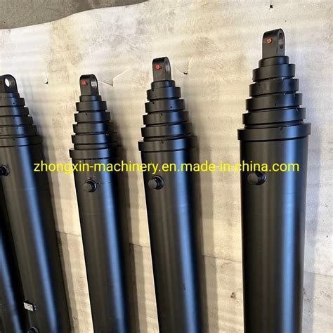 Custom Multistage Telescopic Hydraulic Cylinder For Dump Trailer Custom Hydraulic Cylinder And