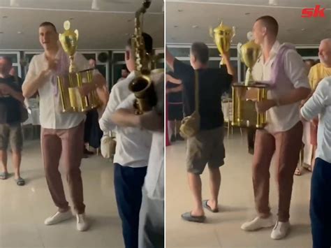 Watch: 2023 NBA Champion Nikola Jokic celebrates another trophy with ...