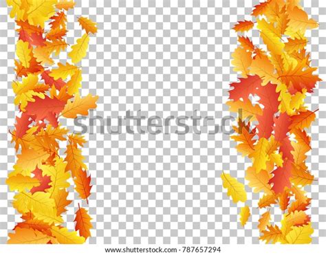 Oak Leaf Vector Frame Border Illustration 库存矢量图（免版税）787657294