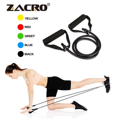 Zacro 130cm Elastic Fitness Resistance Bands 51 Inch Rubber Yoga Pull