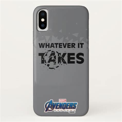 Avengers Endgame Whatever It Takes Iphone X Case Marvel Hero