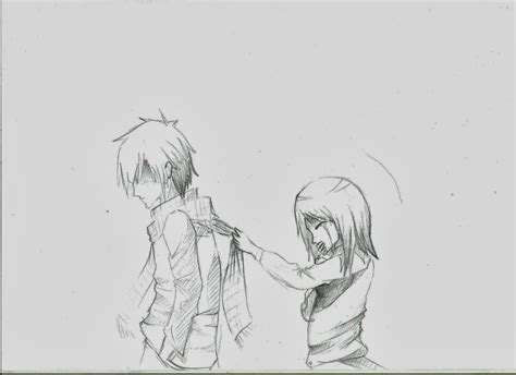 Gambar Anime Pensil Romantis Hujan