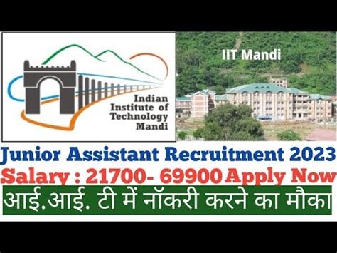 Iit Mandi Recruitment Junior Assistant Recruitment Sarkari