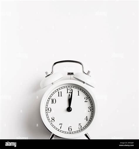 front view beautiful retro clock stock photo alamy