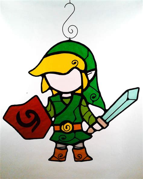 Stained Glass Link The Legend Of Zelda The Wind Waker Etsy