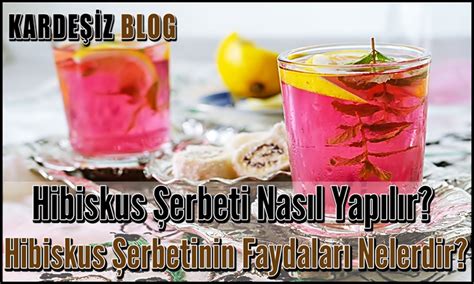 Hibiskus Şerbeti Nasıl Yapılır Hibiskus Şerbetinin Faydaları Nelerdir