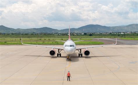 Premium Photo Airplane Parking At The Airport