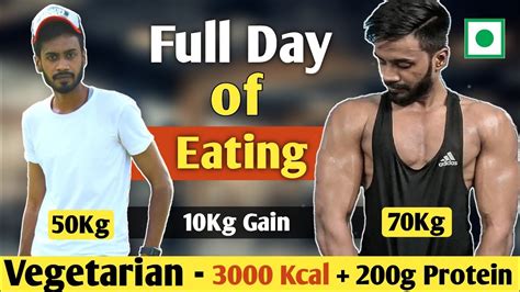 Full Day Of Eating For Bulking Vegetarian Deit Plan For Bulking 3000 Calories 200gm Protein