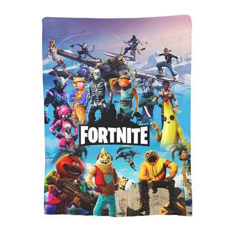 Fortnite Game Blanket Cartoon Throw Blanket Ultra Soft Blanket For