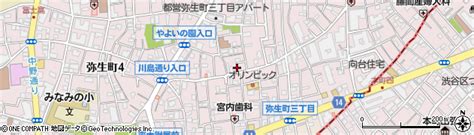 東京都中野区弥生町3丁目の地図 住所一覧検索｜地図マピオン