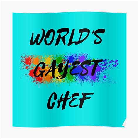 P Ster Salpicadura De Color Del Arco Iris Del Chef M S Gay Del Mundo Para Chefs Gay Para El Mes