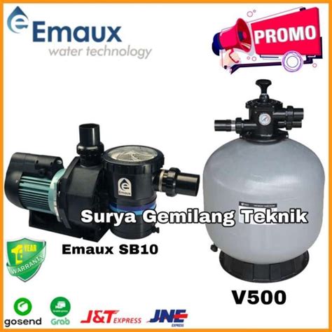 Jual Paket Pompa Kolam Renang Hp Emaux Sb Sand Filter Emaux V