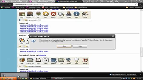 Colocando Tema No Winrar Youtube