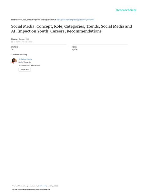 Social Media Concept Role Categories Trends Social Media And Ai