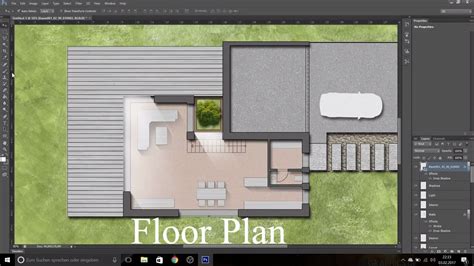 How To Do An Architectural Floor Plan With Photoshop Youtube