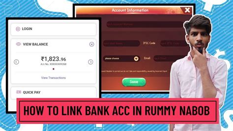 Rummy Nabob How To Link Bank Account Global Dude Rummy Earning