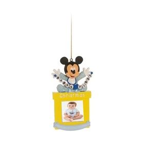 Mini Porta Retrato Disney Baby Mickey Enfeite Árvore De Natal Cromus