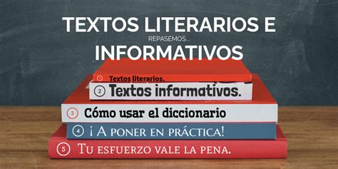 TEXTOS LITERARIOS E INFORMATIVOS