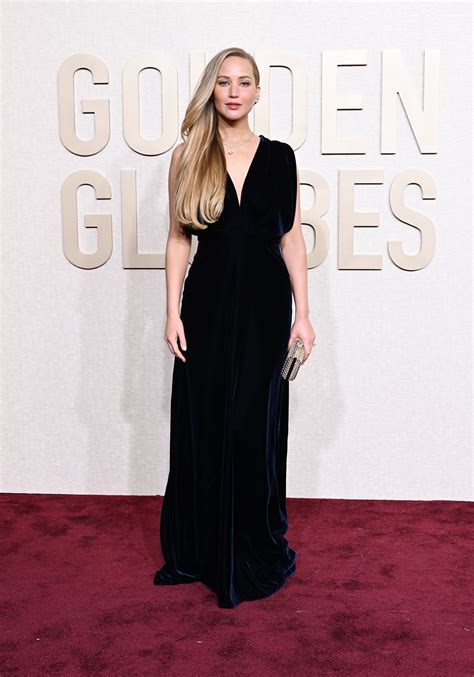 Jennifer Lawrence Arrives At The 81st Golden Globe Awards Golden Globes