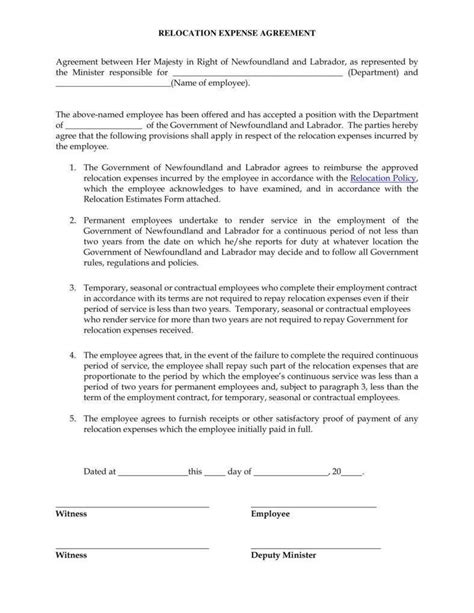 12 Relocation Agreement Templates Pdf Word Free And Premium Templates