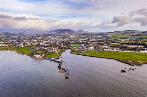 Aerial View Of The Town Buncrana In County Donegal Republic Of