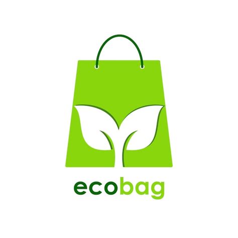 Premium Vector Ecobag Or Eco Friendly Reusable Bags Design Logo