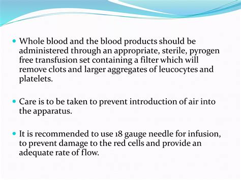 Blood Transfusions Ppt PPT