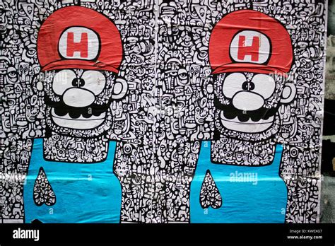 Graffiti Art Mario Hi Res Stock Photography And Images Alamy