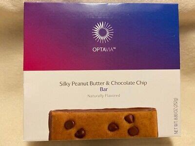 OPTAVIA Silky Peanut Butter & Chocolate Chip Bars - 7 Bars 17642778358 | eBay