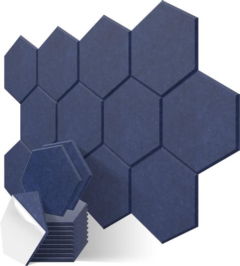 Amazon Jber Hexagon Acoustic Panels Beveled Edge Sound Proof Foam