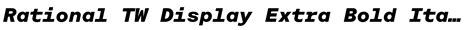Rational Tw Font Webfont And Desktop Myfonts