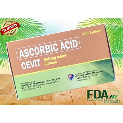 Cevit Ascorbic Acid Tablets Shopee Philippines