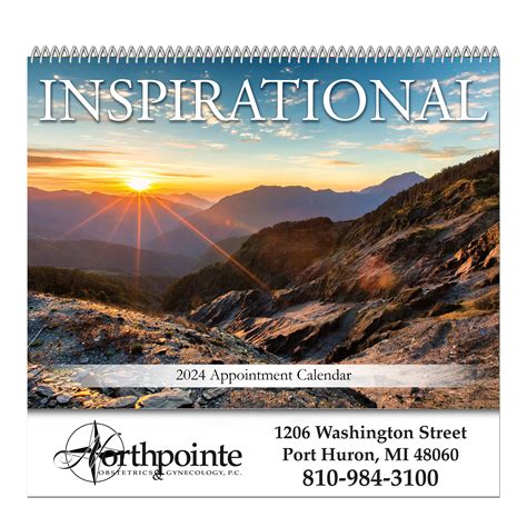 Inspirational Spiral Bound Wall Calendar Cps Keystone