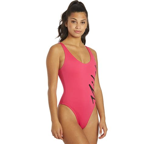 Nike Multi Logo U Back One Piece Pink Prime Aqua Swim Supplies