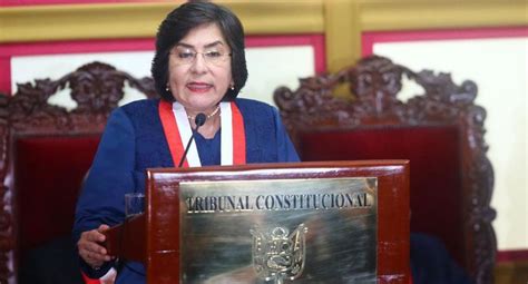 Marianella Ledesma Primera Mujer Presidenta Del Tribunal Constitucional