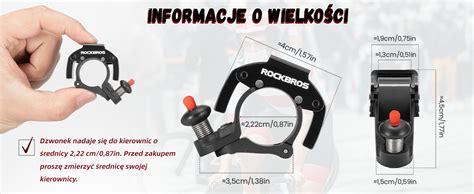 Rockbros Dzwonek Rowerowy Mini Dzwonek Na Kierownic Dzwonki Rowerowe